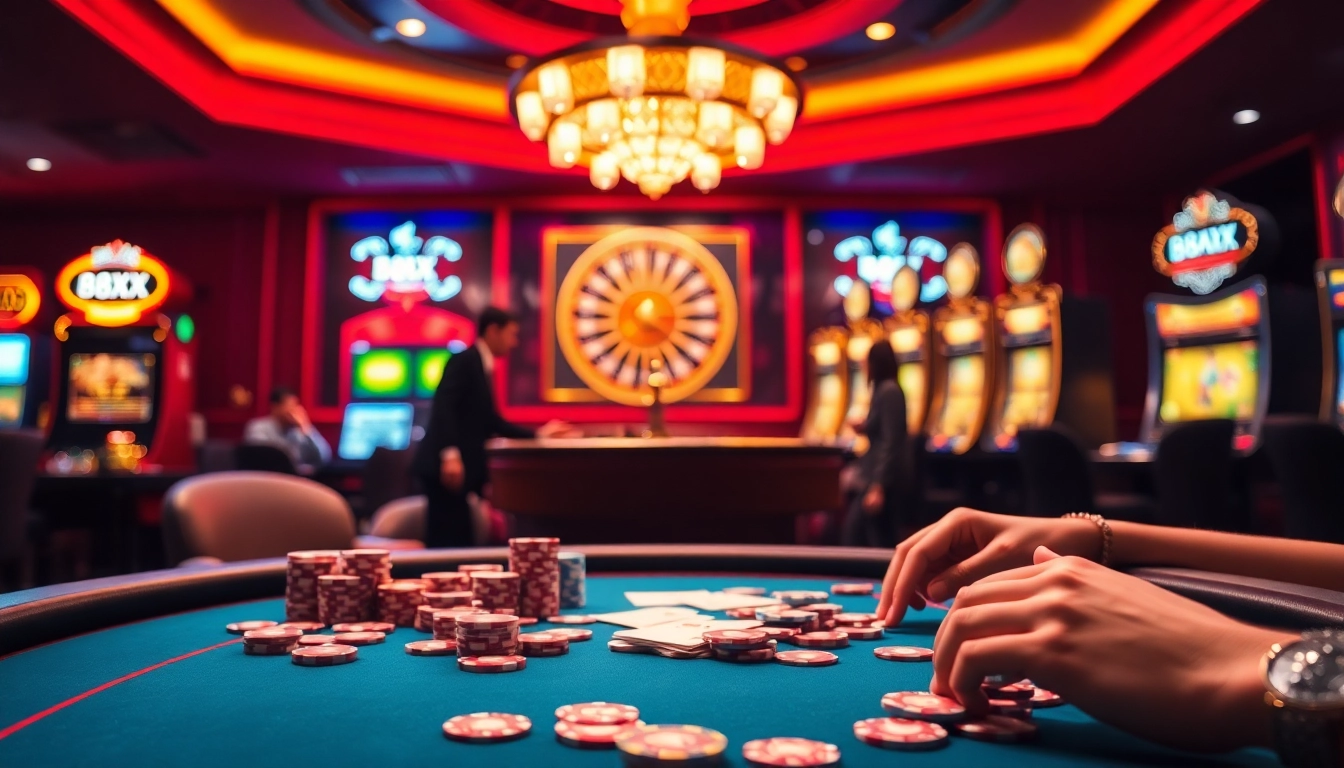 Experience thrilling moments with the 88XX app at a captivating casino table.