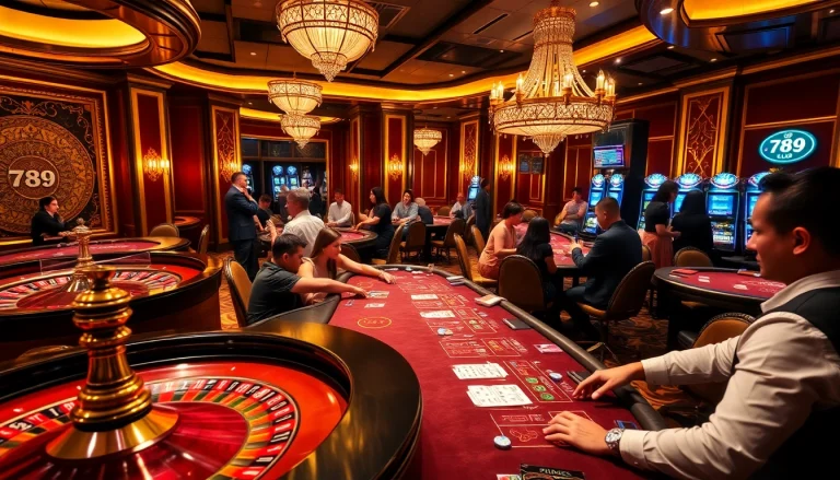 Experience the excitement of 789 club with lively casino games and engaging players.